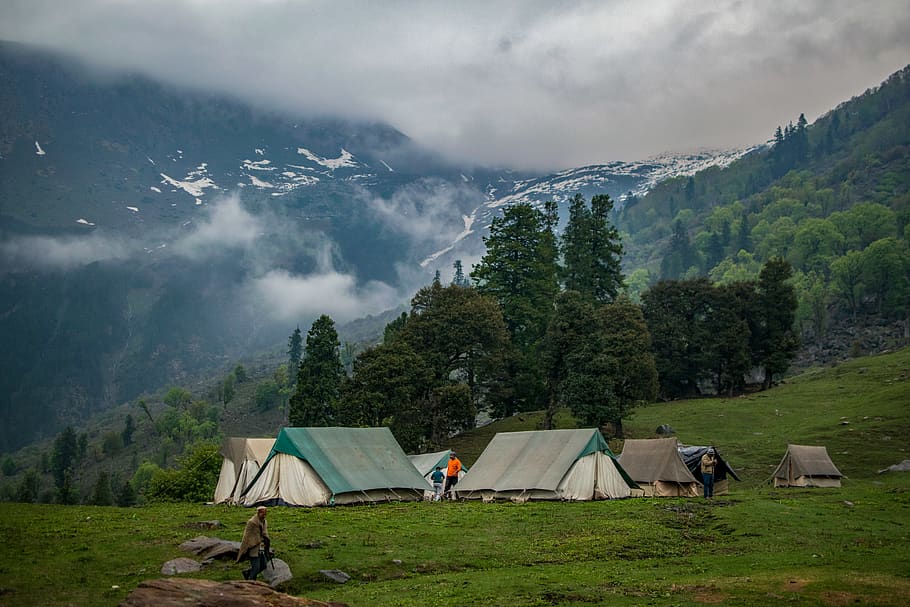 adventure-camp-clouds-daylight, Kasol